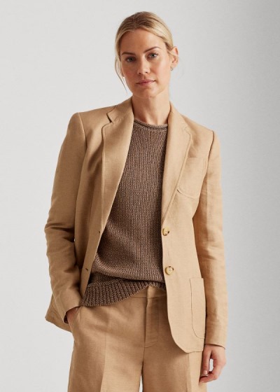 Ralph Lauren Twill Blazer Dame Danmark (PALNJ9650)